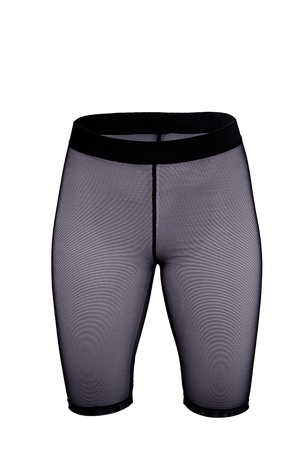Biker Short Stretch mesh / Black mesh - EXES LINGERIE