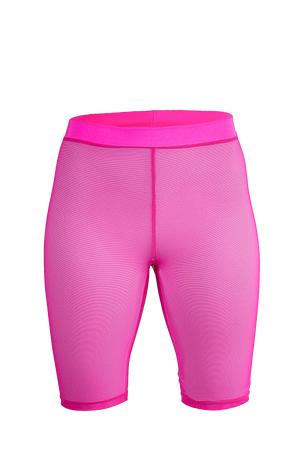 Biker Short Stretch mesh  / Neon Pink mesh - EXES LINGERIE