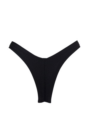 High-Cut Bikini Bottom /LULY POLE BLACK - EXES LINGERIE