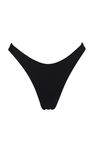 High-Cut Bikini Bottom /LULY POLE BLACK - EXES LINGERIE