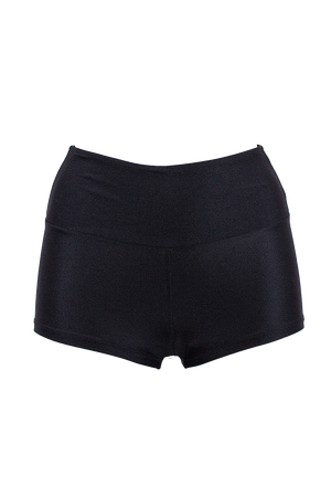 Athletic Shorts Scrunch Butt / SHORT RUCHED BACK / Black - EXES LINGERIE