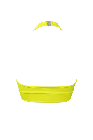 TOP NINA swim and fitness bra / Sexy Cut-out Top / NEON YELLOW - EXES LINGERIE