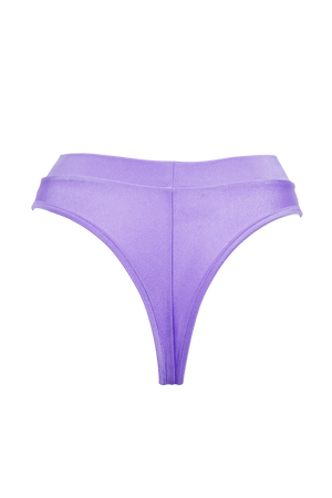 High-Cut Bottom 1/2 Mesh / BOND LYCRA LILAC - EXES LINGERIE