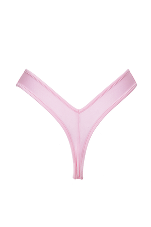 High-Cut Bikini Bottom / LULY BABY PINK - EXES LINGERIE