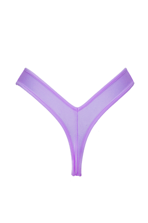 High-Cut Bikini Bottom / LULY LILAC - EXES LINGERIE