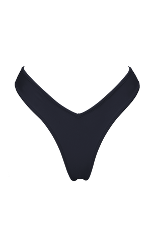 High-Cut Bikini Bottom / LULY BLACK - EXES LINGERIE