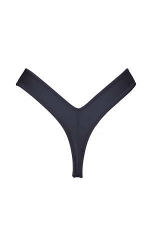 High-Cut Bikini Bottom / LULY BLACK - EXES LINGERIE