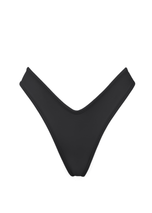 Sexy High-cut Thong Swimwear Bikini Bottom / LULY SWIM BLACK - EXES LINGERIE