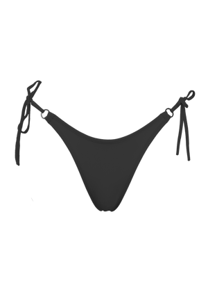 Sexy Swimwear Scrunch Back  Bikini Bottom / RINGO SWIM BLACK - EXES LINGERIE