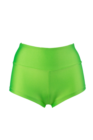 Gemini 1 Athletic Short Scrunch Butt / SHORT RUCHED BACK / Lime - EXES LINGERIE